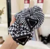 Designer P Version Pony Tails Holder For Women Plaid Hair Ties Girl Letters Printed Fabric Hair Ring Bulk Price