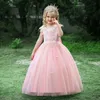 Meninas de flores vestem para crianças crianças princesas para festas noturnas vestidos longos vestidos de vestido para crianças roupas formais