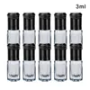 3ML boule noire légère bouteille boule d'acier parfum sous-embouteillage 10pcs