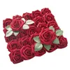 Dekoracyjne kwiaty wieńce ABSF 25 sztuk Prawdziwe Piam Fałszywe róże z łodygami na bukiety ślubne prysznic ślubny Centerpieces Party Decora