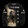 PLstar Cosmos 3DPrinted est Racing Horse Aangepaste naam Unieke Hrajuku Streetwear Grappig Unisex Casual Hoodies Zip Sweatshirt C 2 220714gx