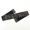 Cinturones Drill Mujer Negro Tridimensional Decorativo Todo Fósforo Cinturones Elásticos Fred22