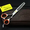 2 Scissors+Bag+Comb Japan High Quality Jason 5.5/6.0 Inch Professional Hairdressing Scissors Hair Cutting Barber Shear Set Salon 220317