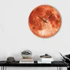 Horloges murales 1 pcs acrylique enfants suspendus ornement rond style européen lune forme horloge cadeau unique chambre décorationwallwall