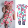 Overalls Neugeborenen Baby Strampler Baumwolle Baby Jungen Kleidung Tier Infant Overalls Sommer Bebe Kleidung Kurzarm Baby Mädchen Strampler