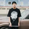 Hip Hop T-shirt Men's Fashion Brand Trend Ins Harajuku Style Bf High Street Spoof Children's Printing Short Sleeve Loose Half