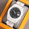 Diamond Watch Automatic Mechanical Watches 41mm Silver Strap Sapphire For Men Wristwatch Business Wristwatches Montre De Luxe