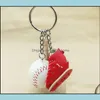 Porte-clés Accessoires de mode Promotion Baseball Porte-clés Sac Pendentif Fan Fournitures Cadeau Souvenirs de sport Porte-clés Livraison directe 2021 A4