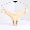 3PCS Ice Silk 4XL Large Plus Size Seamless Women G-String Low Waist Sexy Solid Soft Lady Thongs T-Back Panties Underwear 220511