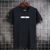 T-shirt da uomo in cotone manica corta uomo moda big size che tocca il fondo t-shirt da uomo top girocollo t-shirt estiva bianca 220323