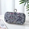 Evening Bags Finger Ring Diamonds Luxury Women Evening Bags Rainbow Ladies Small Day Clutch Sequined Design Purse 220323