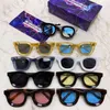 Brand Designer Luxury Sunglasses for Women Men Fashion Ins Kuzma Same Mens Personality Jelly Plate Sun Glasses Retro 004 Rbzu