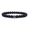 Moda Braccialetti in pietra naturale Uomo Cilindro energetico Braccialetti curativi in ematite per donne Preghiera Reiki Fascino Gioielli Regalo Pulsera