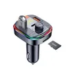 T832D Bluetooth FM Transmitter Car Mp3 Player Lacklit RGB Wireless Hands Kit Support QC 30 Quick Charge TFU Disk Play1564110