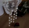 4-5mm 10 Pearl Stud Dangle Chandelier Freshwater Pearl Earrings White Lady/Girl Fashion Jewelry