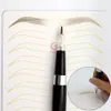 5pc Premium White Silicone Practice Double Face Skin Gold Printed Ombre Practice Pad For Eyebrow Microblading Permanent Makeup3223414