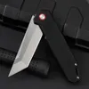 Neues Flipper -Klappmesser D2 Tanto Point Satin Finish Blade G10 Griff, Kugellager schnelle offene Messer, 2 Farben