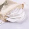 Tampon démaquillant en fibre de bambou velours coton de bambou doux résistant à la saleté lavable réutilisable épurateur beauté maquillage outil de nettoyage L6021449