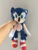 Sonic Plush Plecak Toys Soft Schode Animals Dolding Hedgehog Action Figur School Torby dla dzieci