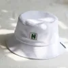 2018 green Bucket Hat Fisherman Hats Men Women Outer Summer Street Hip Hop Dancer Cotton Panama City Hat290c2709440