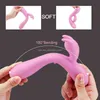 Vibratori NXY Sacknove Riscaldamento femminile all'ingrosso Doppio stimolatore Vagina Clit Dildo Massaggiatore g Spot Vibratore del coniglio per le donne Giocattolo del sesso Adulto 0411