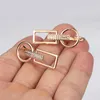 Baumeln Kronleuchter Einfache Geometrische Runde Rechteck CZ Tropfen Ohrringe Für Frauen 585 Rose Gold Farbe Strass Link Schmuck Geschenk GE348Dangle