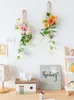 Decorative Flowers & Wreaths Hanging Bouquet Wedding Bridal Chamber Artificial Fake Window Home Wall Pendant Party DecorationDecorative