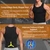 Men's Body Shapers Men Waist Trainer Corset Vest Weight Loss Neoprene Shaper Compression Sweat Slimming Belt Sauna Tank Top Shirt ShapewearM