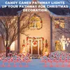 Strings Solar Christmas Candy Cane Light Outdoor Waterproof Day LED Home Garden Passage Courtyard Lawn Decoration LightLED