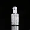 3ml 6ml 12ml Rollo de conta -gotas de cristal na garrafa de perfume revestida com laser simples moda essencial bola de bola de óleo