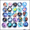 Charm Bracelets Jewelry 10Pcs/Lot Mixed Colors Pattern 18Mm Glass Snap Button Faceted Fit Earrings Bracelet Drop Delivery 2021 Lehb9