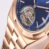 BBR İzle Tourbillon Hareketi 42 5mm 316L İnce Çelik Süper Süper Kar yağışı Kaplama Ölçeği Çift Taraflı Yüksek Tanımlı Açık SAPPH2673