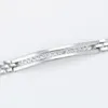 Link Bracelets Chain MxGxFam 18 Cm White Crystal Watch Bracelet For Men Women Gold Plated Fashion Jewelry Lead And Nickel FreeLink Raym22