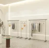 متجر الملابس معرض الفولاذ المقاوم للصدأ رف الأثاث التجاري من نوع الهاتف المحمول شماعات شماعات الرجال والنساء للأطفال Zhongdao عرض رفوف الدعامة