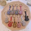 DHL -fartyg Dalaful Lovely Rabbit Full Crystal Keychains Bag Keyrings Key Chains Purse Bag På pendel för bilkvinnor Llaveros Lindo Chaveiro
