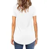 Fashion Women Blouses Short Sleeve V Neck Criss Cross T Shirts Tops