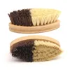 Kitchen Wooden Cleaning Brush Environmentally Friendly Bamboo And Sisal Coarse Brown Plate Brushes For Vegetables Fruits Bowls
