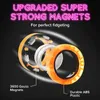 3 ST Finger magnetiska ringar Fidget Toy Glow in The Dark Dekompression Fingertop Magic Ring Gyro Unzip Leksaker Ångest Spinner Leksaker för vuxna Barn xm