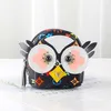 Mini Backpack Key Chains Coin Purse Keychains Rings Brown Flower Leather Owl Car Keyrings Holder Fashion Pouches Bag Jewelry Animal Pendant Trinkets Accessories