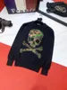 Men's Sweaters Winter Skull Men's Sweater Design Personality Pattern Knitting Diamond Casual Jacket Warm Printing StreetMen's