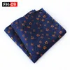 Laço amarra floral lenço de bolso de bolso de seda 100% floral 25 25 cm homens paisley jacquard tecido lenço de partido toalha ascot tiebow arco.