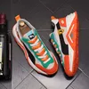 2022 Spring and Summer Design Italiano Sapatos Homens Mesh Splicing Respirável Trend Negócios de Alta Qualidade Condução de Luxo Sapatilhas Casuais