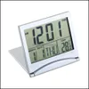 Andra klockor Tillbeh￶r Heminredning Garden MT-033 Kalender Alarmklocka Datum Tidstemperatur Flexibel MINI-skrivbord Digital LCD-termo