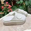 2023 Nieuwe stijl bodem Slippers Sandaal Sliders Macaron dikke bodem antislip zachte mode G huis slipper vrouwen dragen strand flip-flops Sandalen