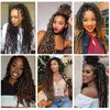 18" Passion Twist Hair Pre Looped Water Wave Crochet Braids Bohemian Fluffy Synthetic Braiding Extensions Expo 220610