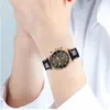 Zegarek elitarne męskie zegarki kwarcowe sukienki biznesowe luksusowy oddychający zegar skórki