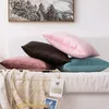 Inyahome Acqua Green Luxury Velvet Cushion Cover Caver Case Home Decorative Slip Sofa Throw S 220507