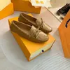 Handmade Women Gloria Loafers Classic Studs Bottom Bow Tie Coated Canvas Flower Print Reverse Fashion Shoes mkjl3654