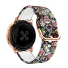 20mm 22mm Floral Print Sport Strap Replacement for Samsung Galaxy Watch 3 4 Active 42mm 46mm Gear Sport fashion classic Bracelet Bands Straps