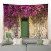 Italiensk arkitektonisk landskap vägg mattan växt blomma gata hängande vardagsrum sovrumsängen bakgrund tyg konst dekor j220804